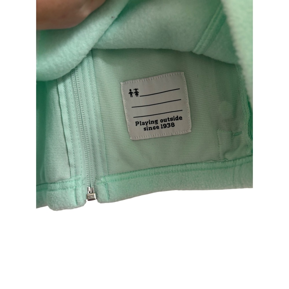 Columbia Fleece Jacket Mint Green Zip Up‎ Sportswear Kids Size M(10-12) - Picture 5 of 6